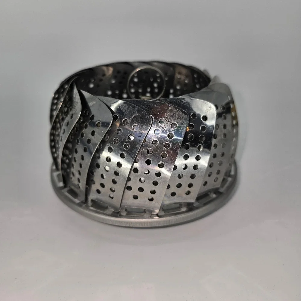 Vintage 1970s Hoan Health Steamer Stainless Steel Folding Basket Style 5130 Box